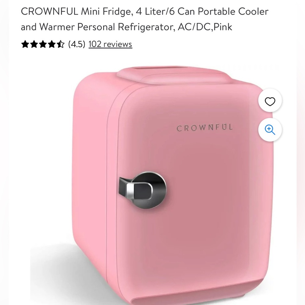 MINI PINK SKIN CARE FRIDGE